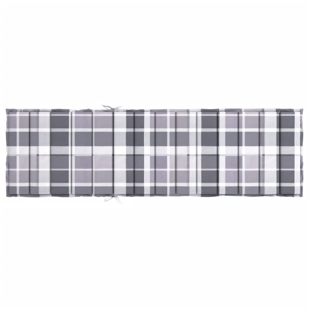 hynde til liggestol 200x60x3 cm oxfordstof gråternet