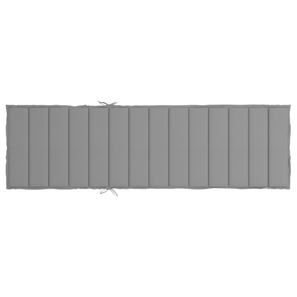 hynde til liggestol 200x70x3 cm oxfordstof grå