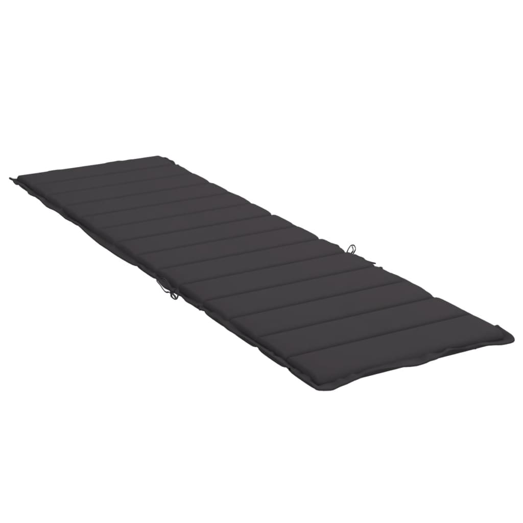 hynde til liggestol 200x70x3 cm oxfordstof sort