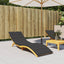hynde til liggestol 200x70x3 cm oxfordstof sort