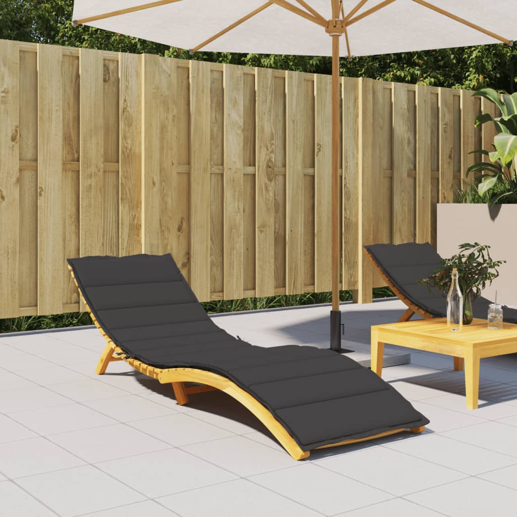 hynde til liggestol 200x70x3 cm oxfordstof sort