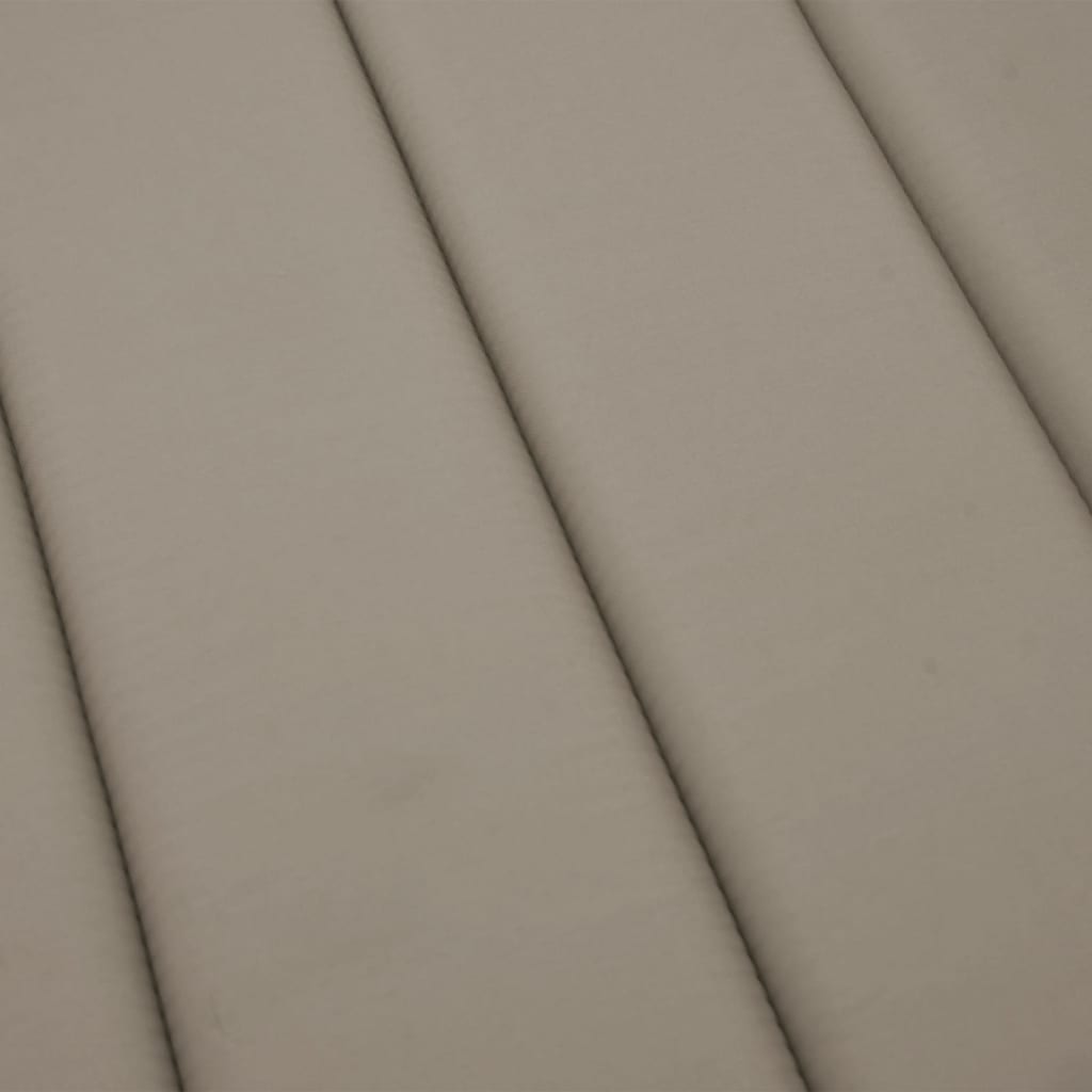 hynde til liggestol 200x70x3 cm oxfordstof gråbrun