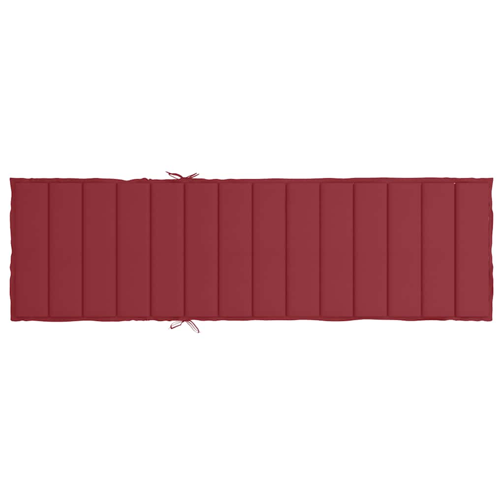 hynde til liggestol 200x70x3 cm oxfordstof vinrød