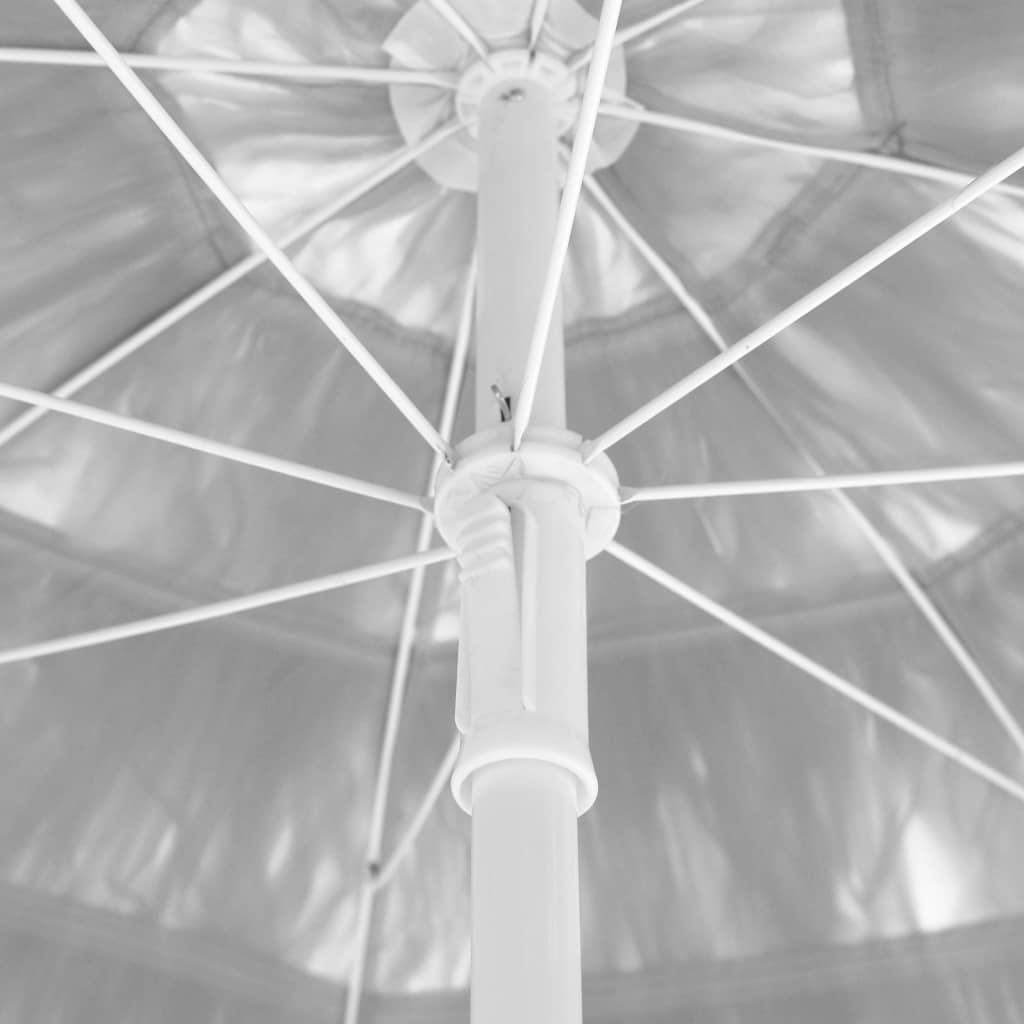 Hawaii-strandparasol 180 cm hvid