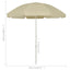 strandparasol 240 cm sandgul