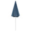 strandparasol 240 cm blå