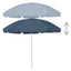 strandparasol 300 cm blå