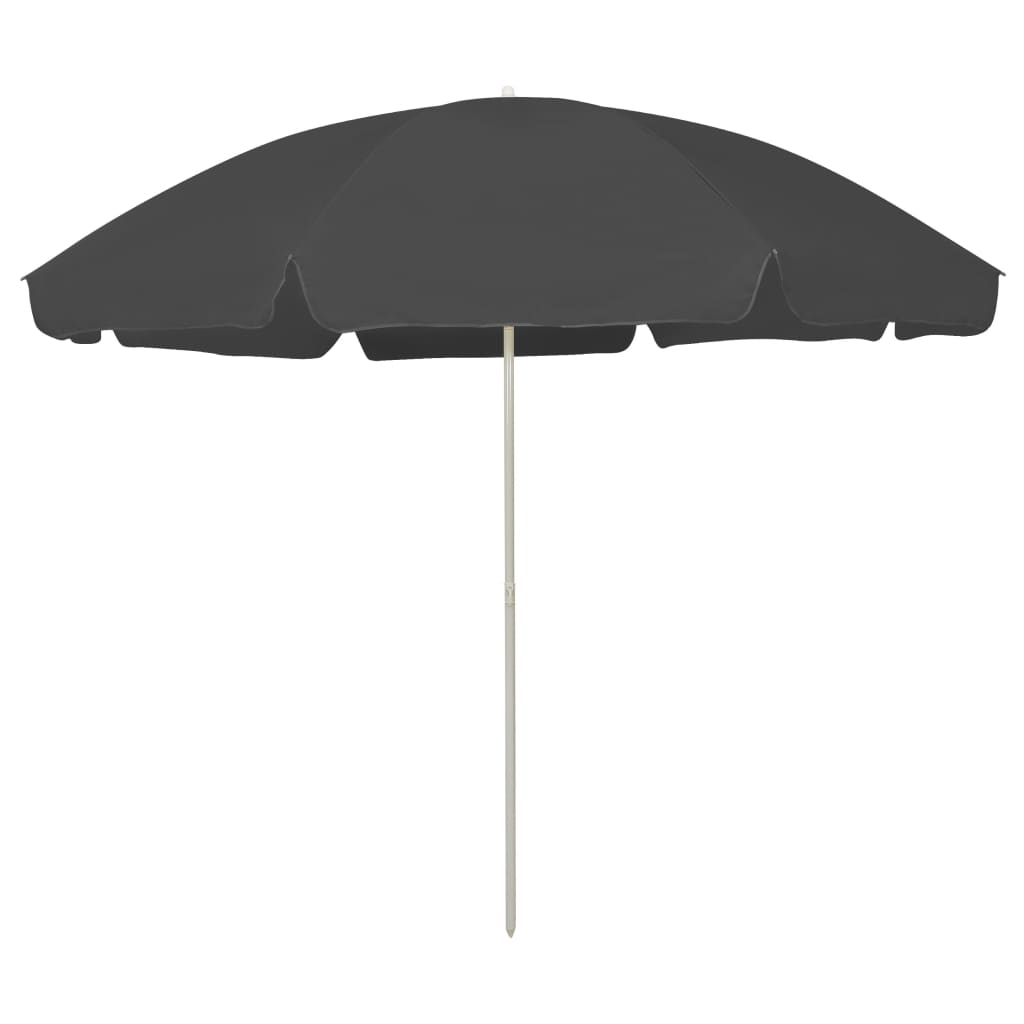 strandparasol 300 cm antracitgrå