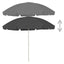 strandparasol 300 cm antracitgrå