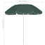 strandparasol 300 cm grøn