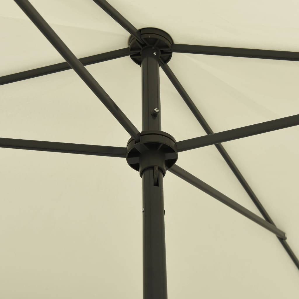 strandparasol 200x125 cm sandgul