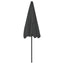 strandparasol 200x125 cm antracitgrå