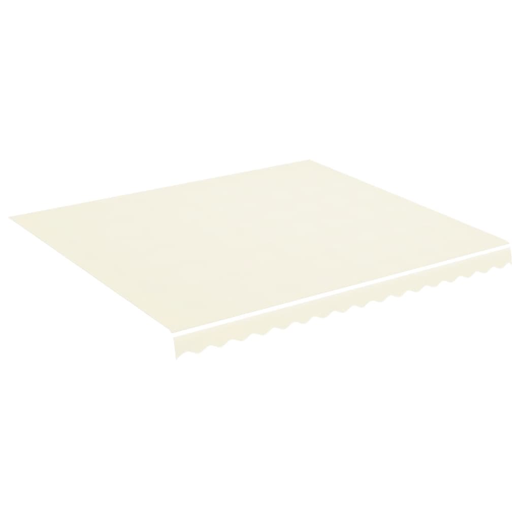 udskiftningsdug til markise 4x3,5 m polyester cremefarvet