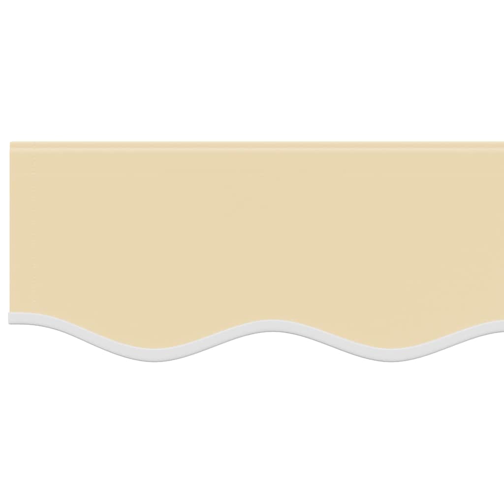 udskiftningsdug til markise 400x350 cm polyester cremefarvet