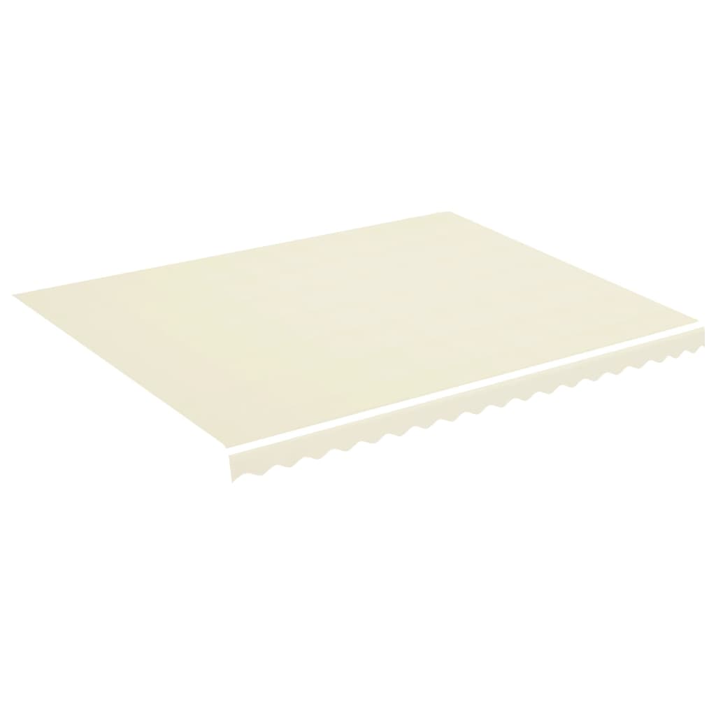 udskiftningsdug til markise 450x350 cm polyester cremefarvet