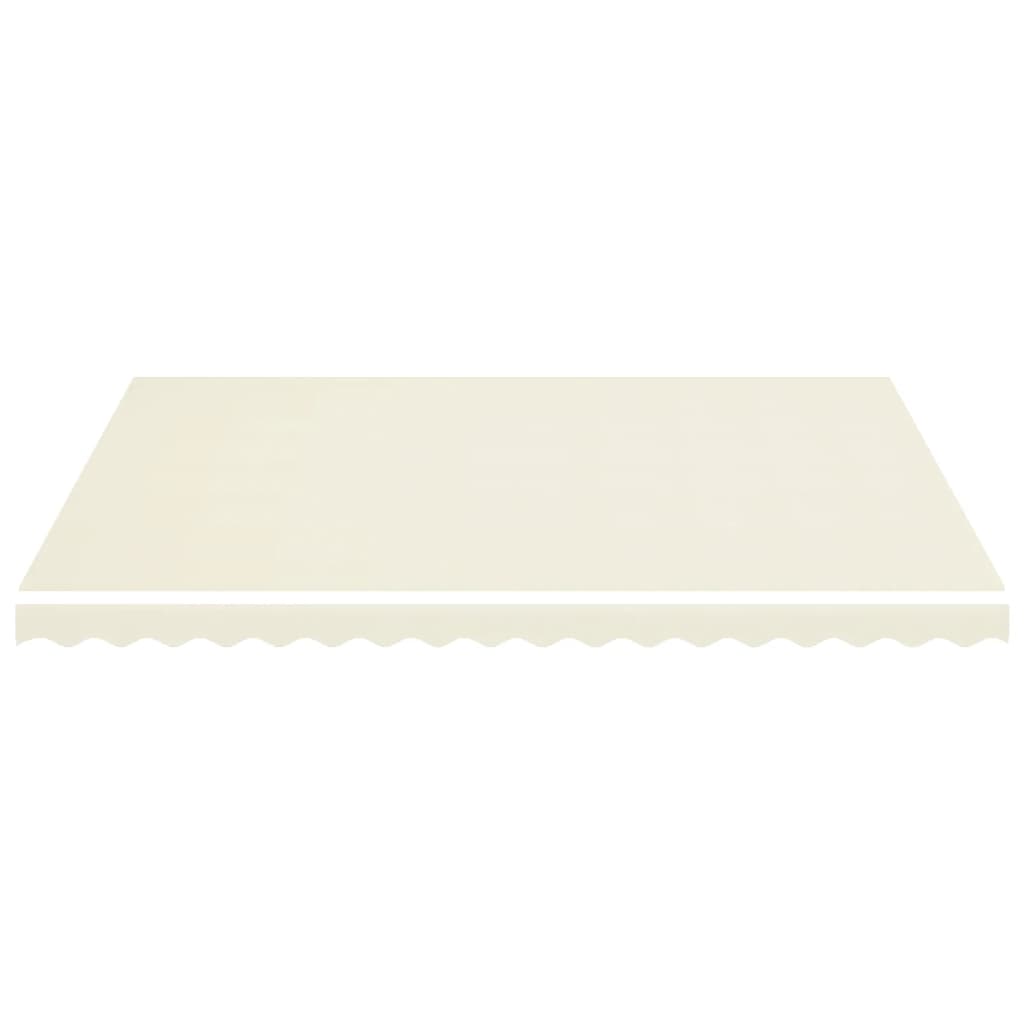 udskiftningsdug til markise 4,5x3,5 m polyester cremefarvet