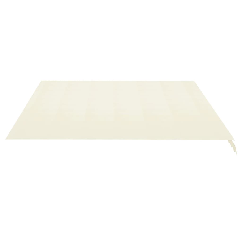 udskiftningsdug til markise 4,5x3,5 m polyester cremefarvet