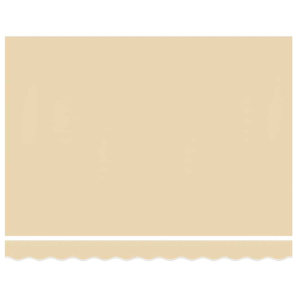 udskiftningsdug til markise 450x350 cm polyester cremefarvet