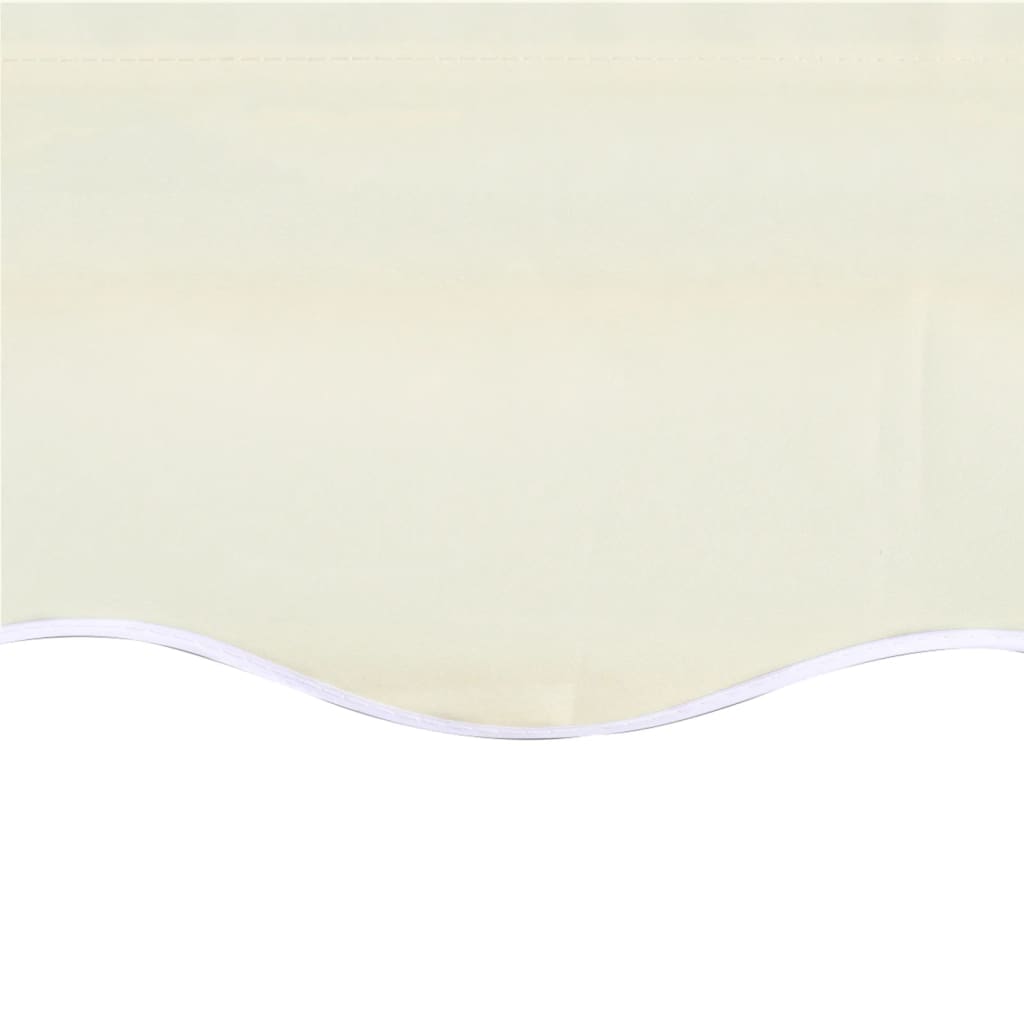 udskiftningsdug til markise 4,5x3,5 m polyester cremefarvet