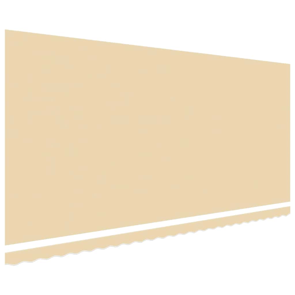 udskiftningsdug til markise 600x350 cm polyester cremefarvet