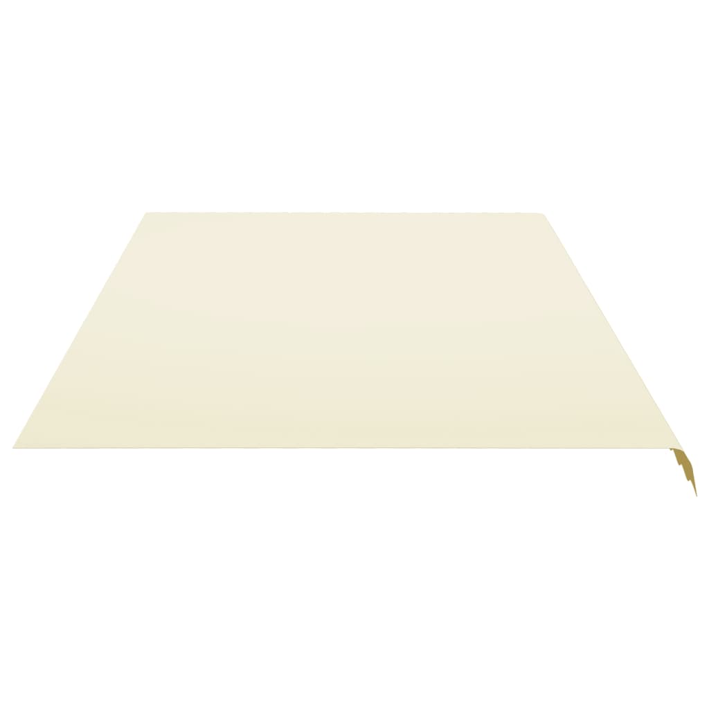udskiftningsdug til markise 6x3,5 m polyester cremefarvet