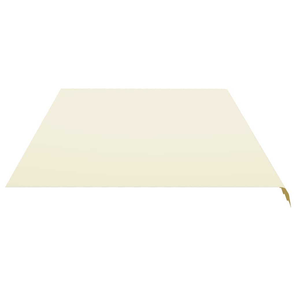 udskiftningsdug til markise 600x350 cm polyester cremefarvet