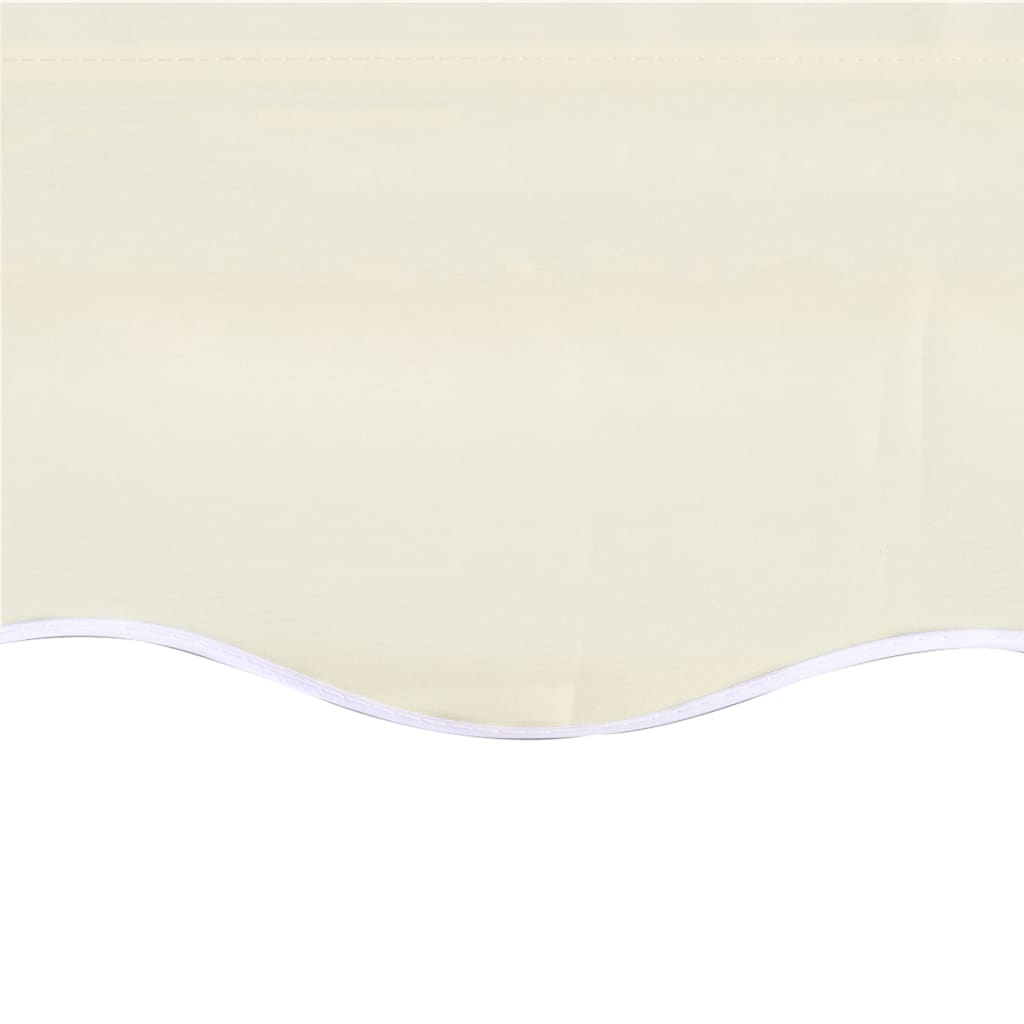 udskiftningsdug til markise 6x3,5 m polyester cremefarvet