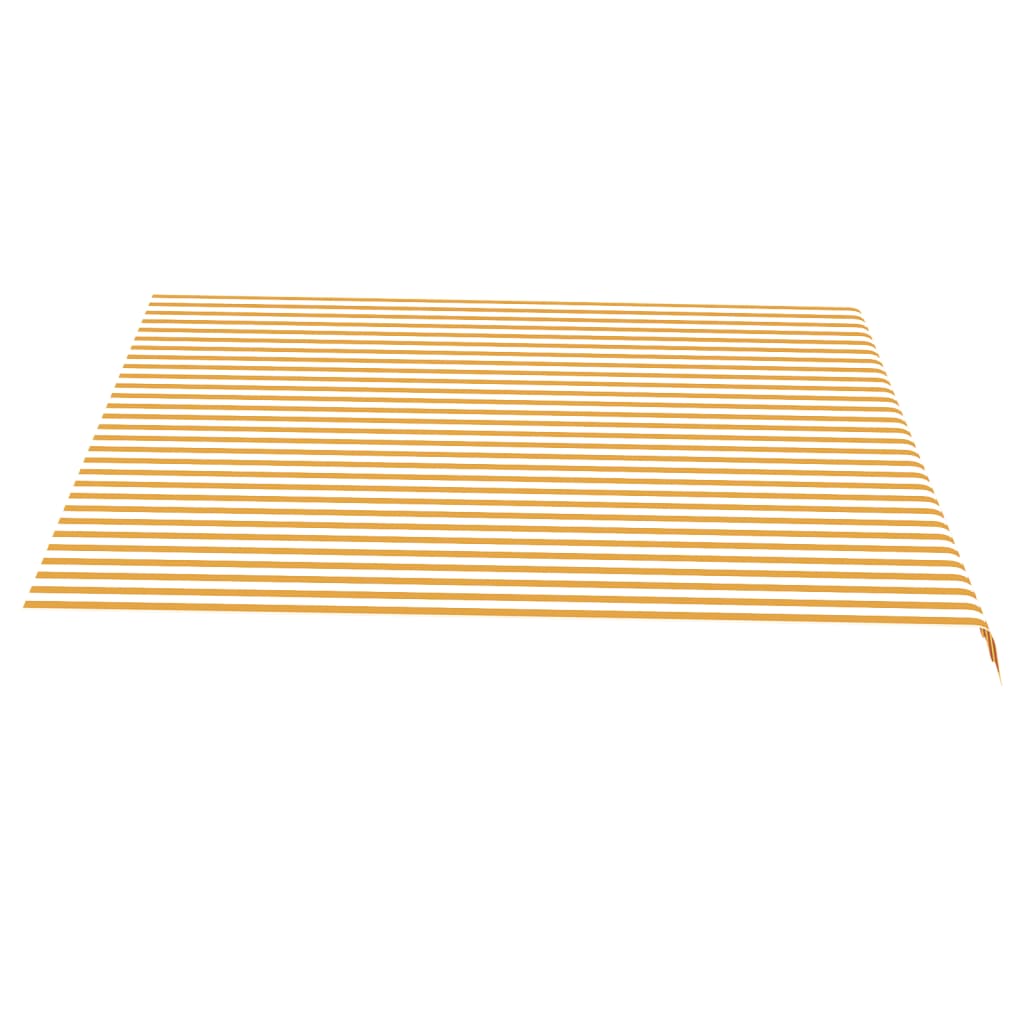udskiftningsdug til markise 4x3,5 m polyester gul og hvid