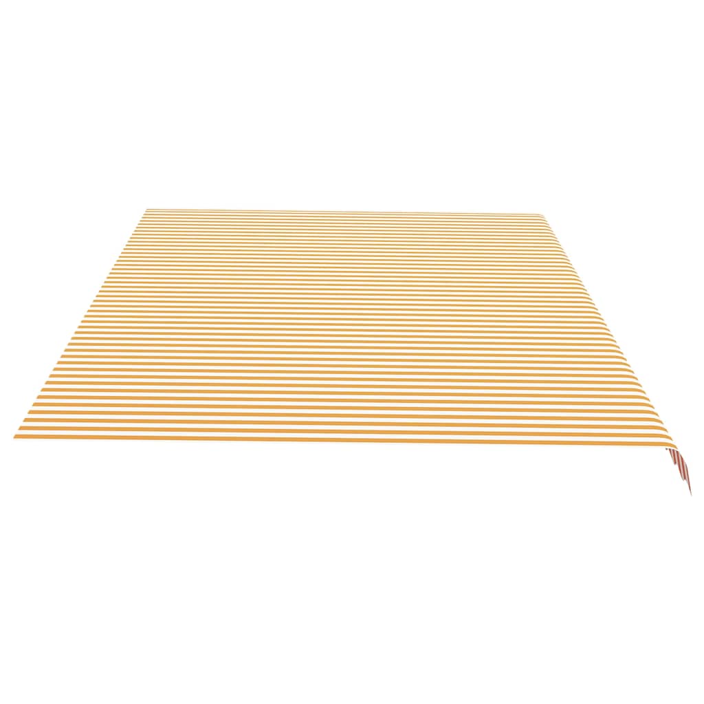 udskiftningsdug til markise 6x3,5 m polyester gul og hvid