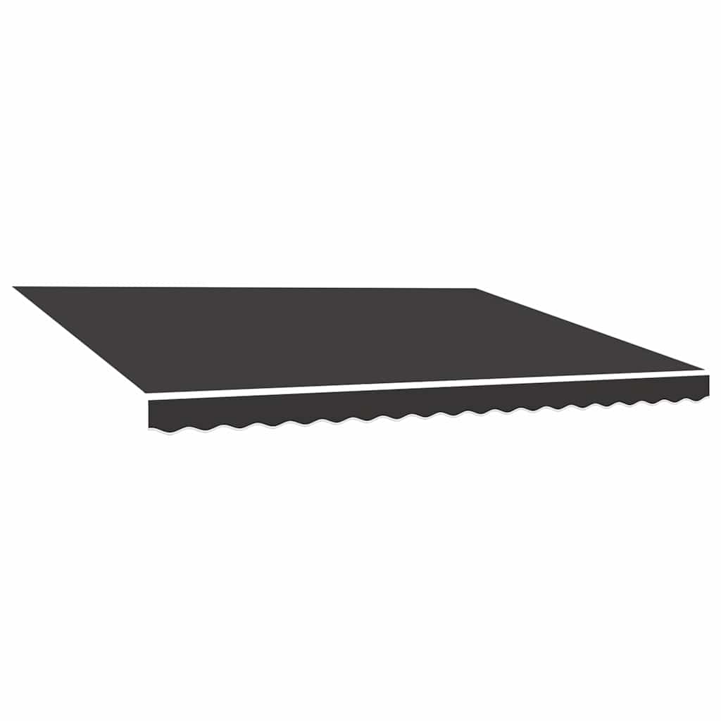 udskiftningsdug til markise 500x350 cm polyester antracitgrå