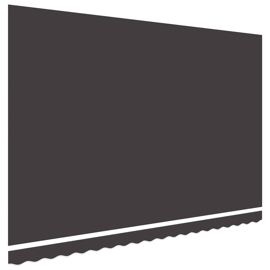 udskiftningsdug til markise 500x350 cm polyester antracitgrå