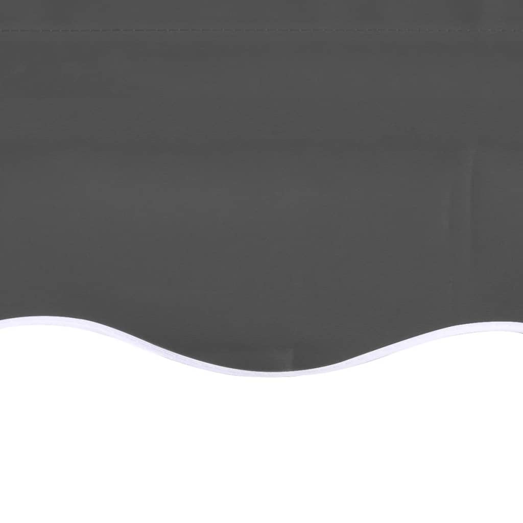 udskiftningsdug til markise 5x3,5 m antracitgrå