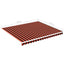 udskiftningsdug til markise 4x3,5 m polyester orange og brun