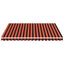 udskiftningsdug til markise 4,5x3,5 m polyester orange og brun