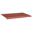 udskiftningsdug til markise 6x3,5 m polyester orange og brun