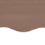 udskiftningsdug til markise 3x2,5 m polyester brun