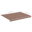 udskiftningsdug til markise 4x3 m polyester brun