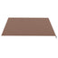 udskiftningsdug til markise 400x350 cm polyester brun