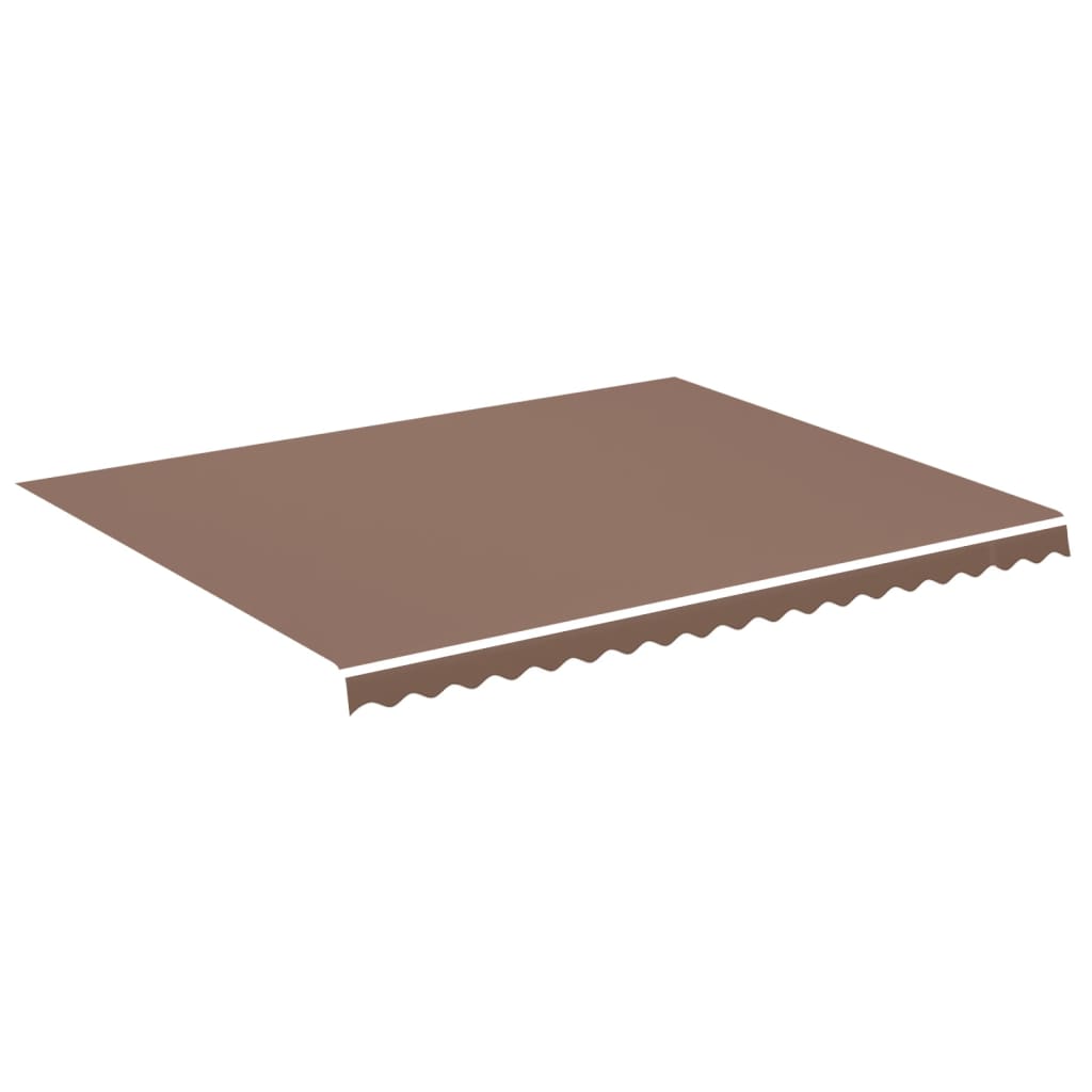 udskiftningsdug til markise 4,5x3,5 m polyester brun