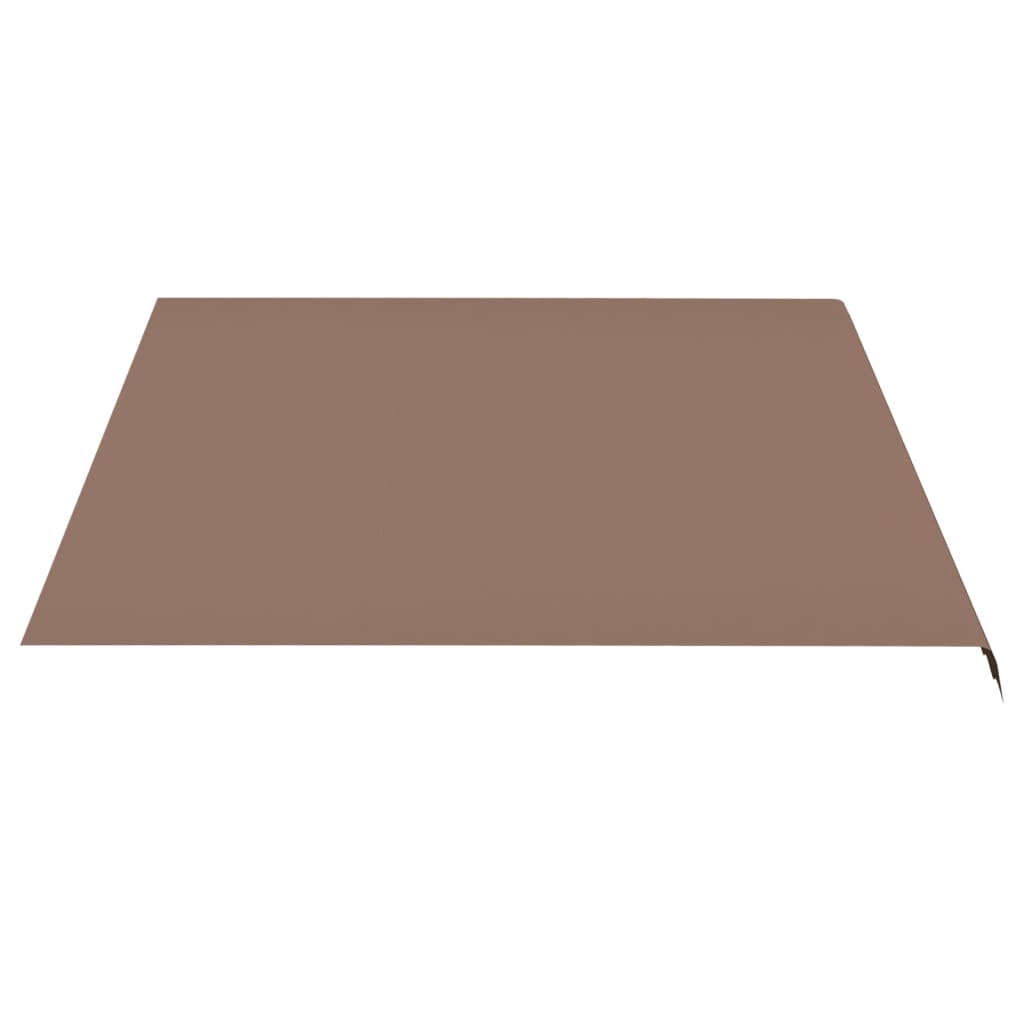 udskiftningsdug til markise 4,5x3,5 m polyester brun