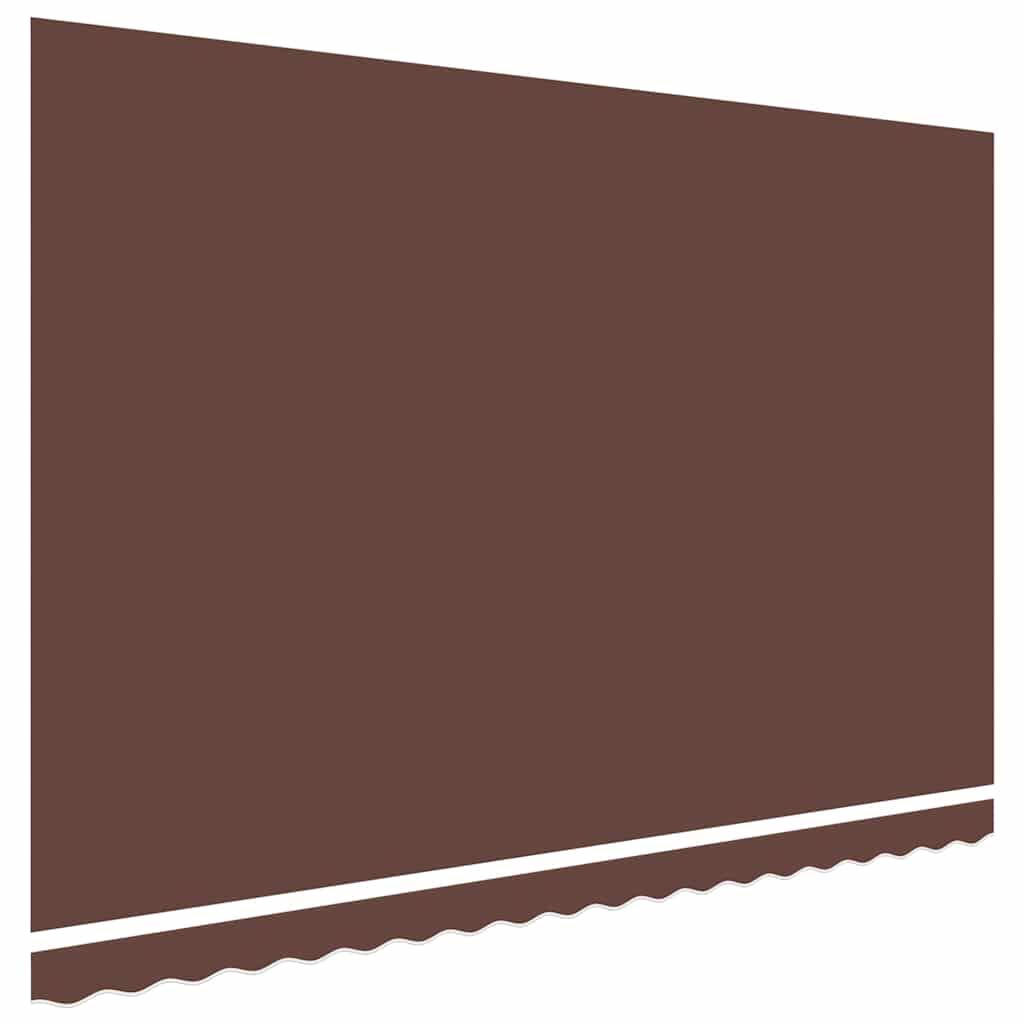 udskiftningsdug til markise 450x350 cm polyester brun