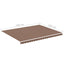 udskiftningsdug til markise 4,5x3,5 m polyester brun