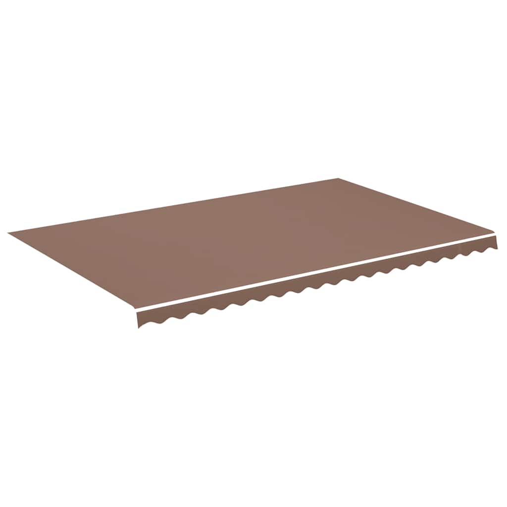 udskiftningsdug til markise 5x3 m polyester brun