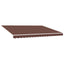 udskiftningsdug til markise 500x300 cm polyester brun