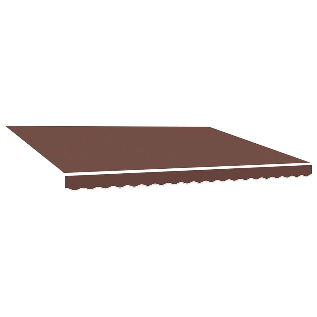 udskiftningsdug til markise 500x300 cm polyester brun