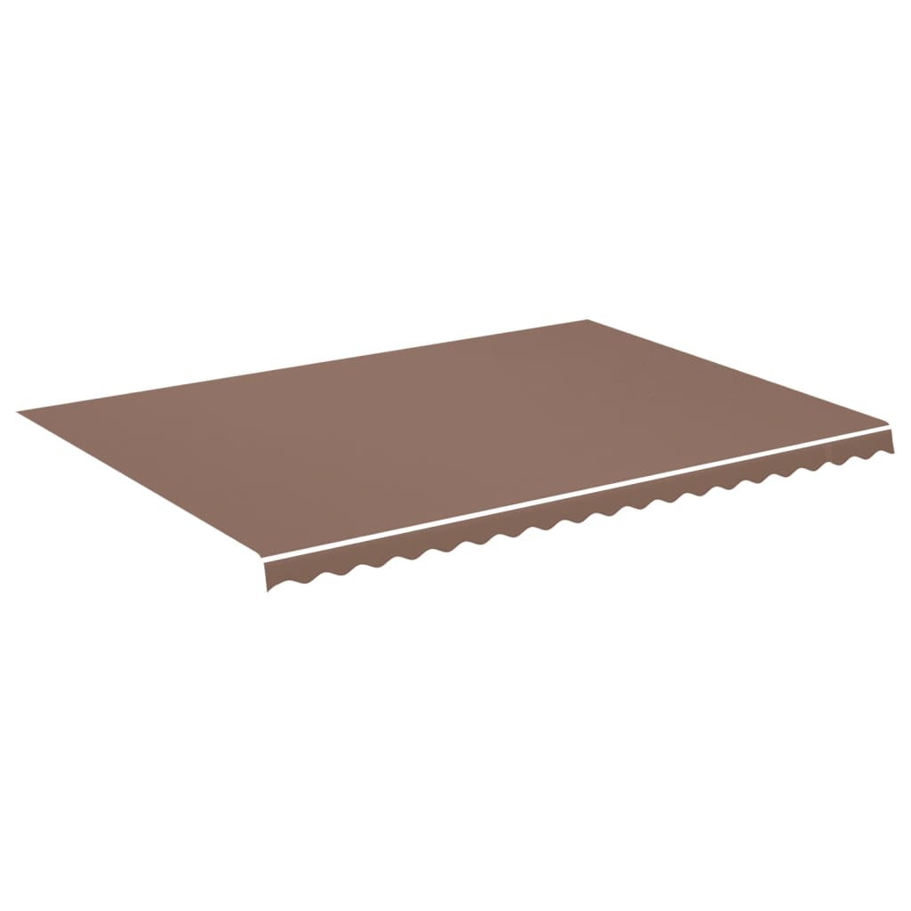 udskiftningsdug til markise 5x3,5 m polyester brun