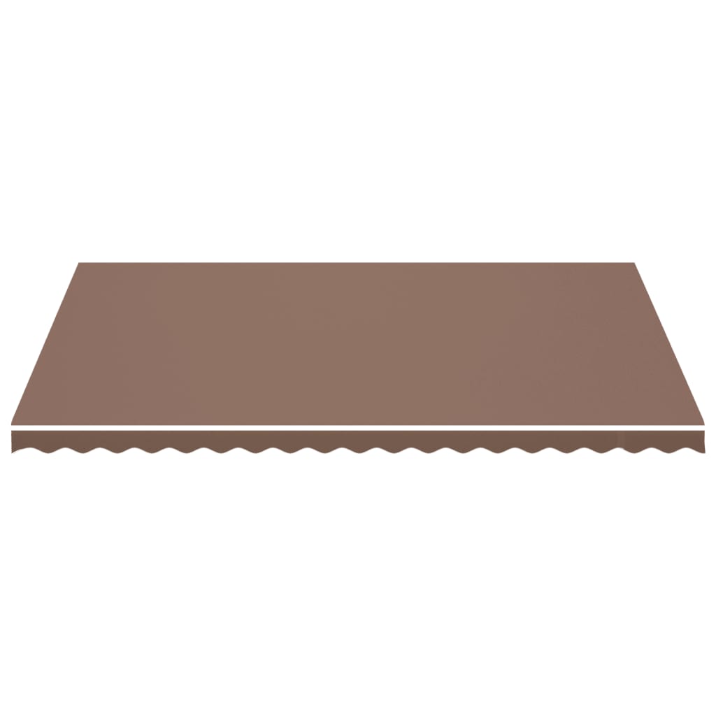 udskiftningsdug til markise 5x3,5 m polyester brun