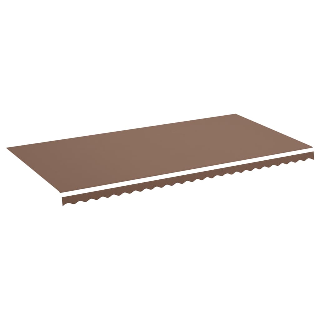 udskiftningsdug til markise 6x3 m polyester brun