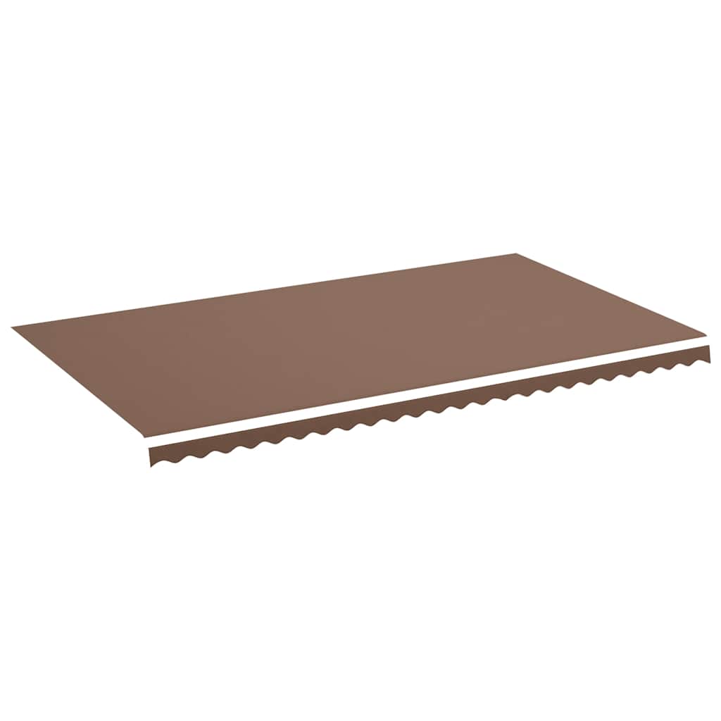 udskiftningsdug til markise 600x350 cm polyester brun