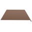 udskiftningsdug til markise 6x3,5 m polyester brun